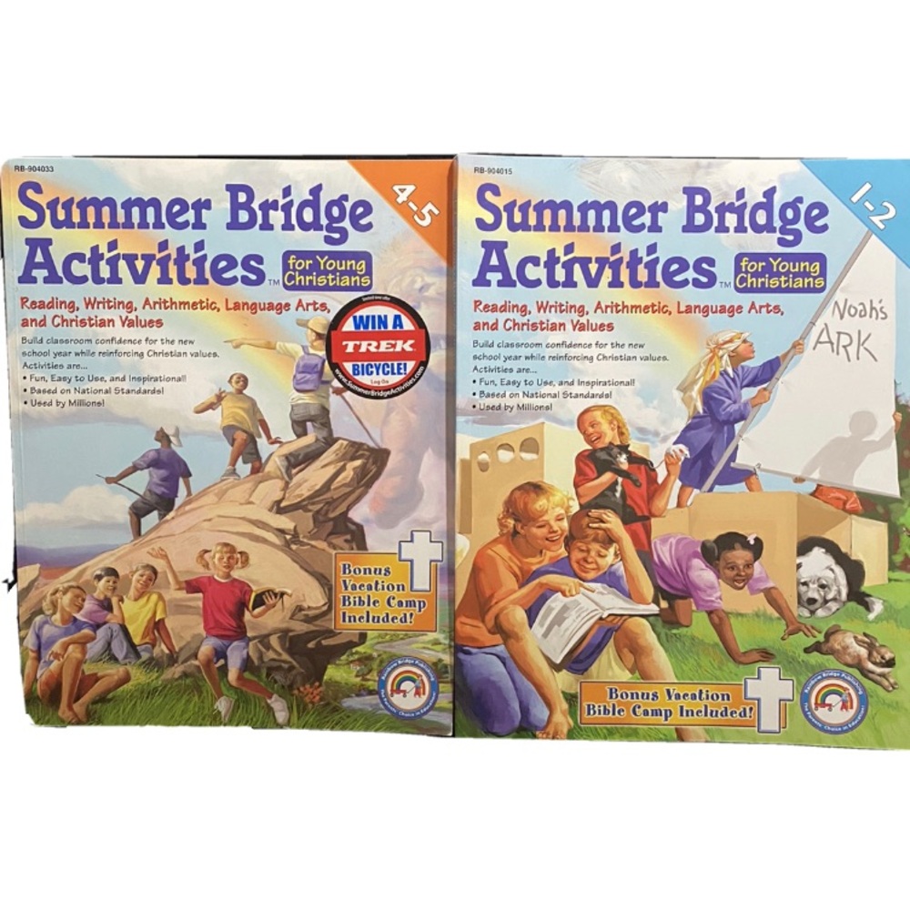 Summer Bridge Activities Grades 1-2 & 4-5 Lot of 2